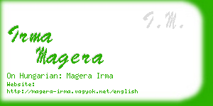 irma magera business card